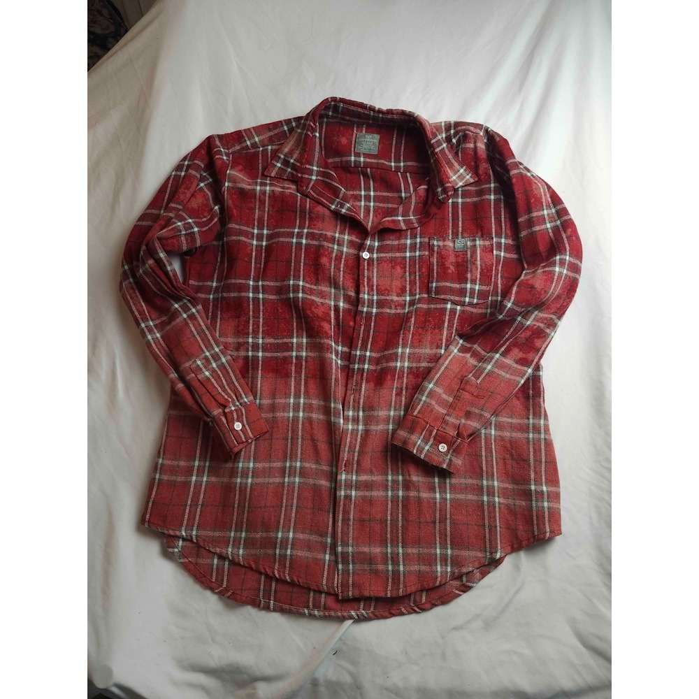 Southern Bliss Co. Shirt Mens Size 2XL Red Plaid Button Up Long‎ Sleeve Casual